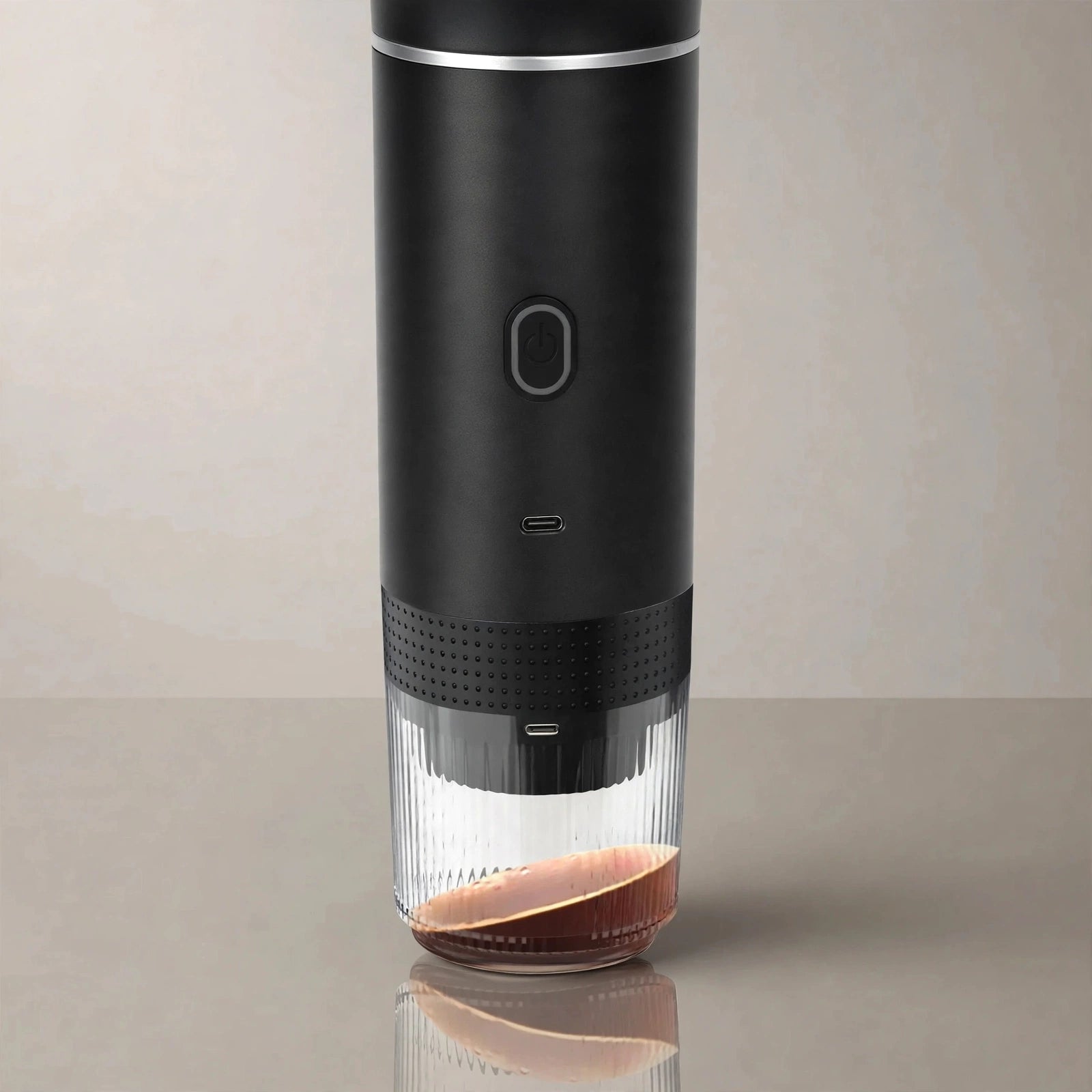 BRILIAX power button and USB-C port close-up